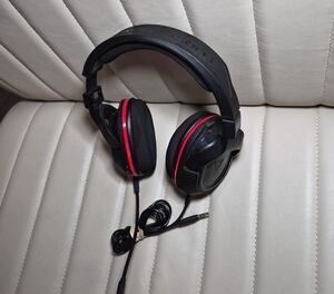 Turtle Beach Black and Red Wired Gaming Headset with Boom Mic